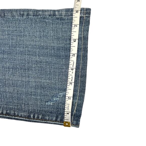 Vigoss Jeans Distressed Bootcut Medium Wash Blue Stretch Denim Women's Juniors 5 - Picture 8 of 13